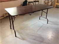 Folding Table, 60" x 30" x 28 1/2" tall