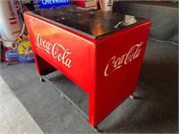3ft x 42” Authentic Rolling Coca-Cola Cooler