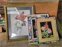 Mix Framed Floral Prints