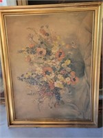Oversized Floral Painting Print