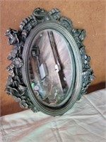 Metal Victorian-Style Framed Mirror