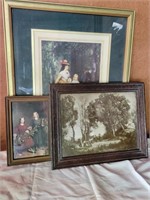 3x Victorian-Style Prints