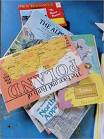 Lot of Vintage Travel Map Posters/Books/Postcards