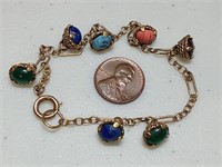OF) Multi-stone colorful bracelet