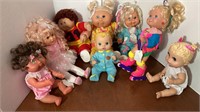 B2) Dolls: Cabbage Patch and Hasbro dolls