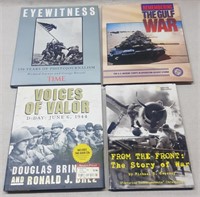 C7) 4 Military War History Journalism Photo Books