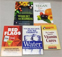 C7) 5 Diet Health Nutrition Vitamin Vegan Books