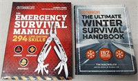 C7) 2 Outdoor Life Survival Handbooks Manuals