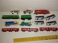 f8) lot of miscellaneous toy vehicles. Many