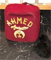 B3)  Shriner Fez Hat by Gemsco of NY