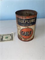 Gulflube Motor oil can