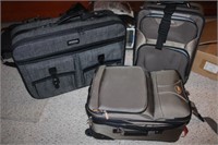 2 Suitcases & Assorted Travel Bags