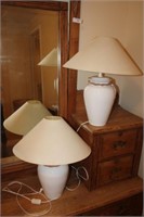 Pair of Table Lamps 22H