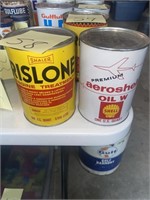 Rislone Shell oil cans