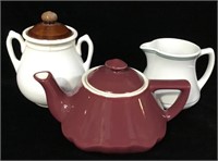 Shenango China Teapots & Pitcher