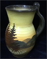 Hand Painted German Pitcher