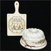 Ceramic "Give us this Day" Trivet & Mold