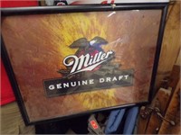 Miller Genuine Draft Beer Sign  - Needs work