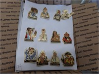 box of Native American pins