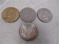 1 Troy Oz .999 Silver Trade Coin/Token & 3 Ike