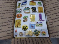 box of Oregon state pins