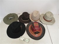 Nice Lot of Men's Hats - Stetson, Orvis & More