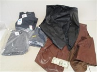 Clothing Lot - Leather Vests & More - Many