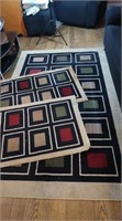 3 Modern Area Rugs 5'x8' & Two 31x50