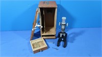 Vintage Research Microscope in Wooden Case