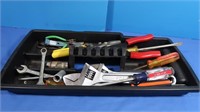 Tool Tray & Contents, Tin Snips, Crescent