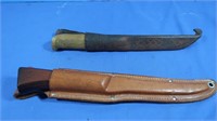 2 Vintage Filet Knives Rapala & Western w/Sheaths