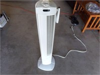 Tower fan with remote