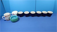 6 Cobalt Blue Coffee Cups & More