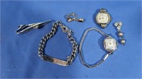 Vintage Women Wristwatched, Bracelet Tie Tag