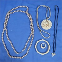 Vintage Bracelet, Ring, Rendant, Necklace