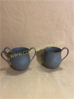Concord Pewter Creamer and Sugar