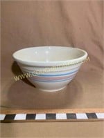 McCoy Pink and Blue Striped Bowl