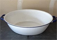 22" cobalt white granite wash tub