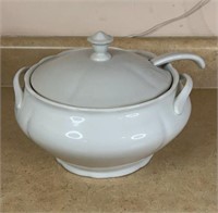 Ironstone ivory soup tureen