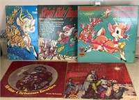 5 Christmas albums-Rudolph etc