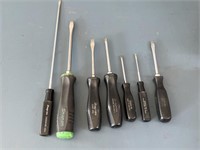 (7) Set of Snap-On Screwdrivers