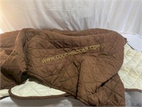 Quilted Chocolate Brown Couch Covers 3