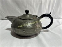 Nice Vintage Sheffield Hammered Pewter Tea Pot