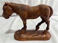 Wildfire Horse Carving By B.P. 1998