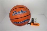Baden Basketball Size 7, Wilson Inflator w/Needles