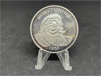 1988 Christmas Silver Round - #1 ounce