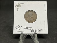 1931 S Lincoln Cent - Key Date - Super Rare Date