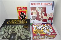 Misc Family Games, Chess,Checkers,Uno,Farkle