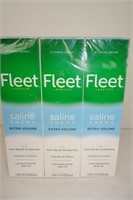 NEW Three bottles of Fleet Saline Enema 7.8oz