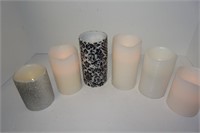 Six Working Flameless Candles
